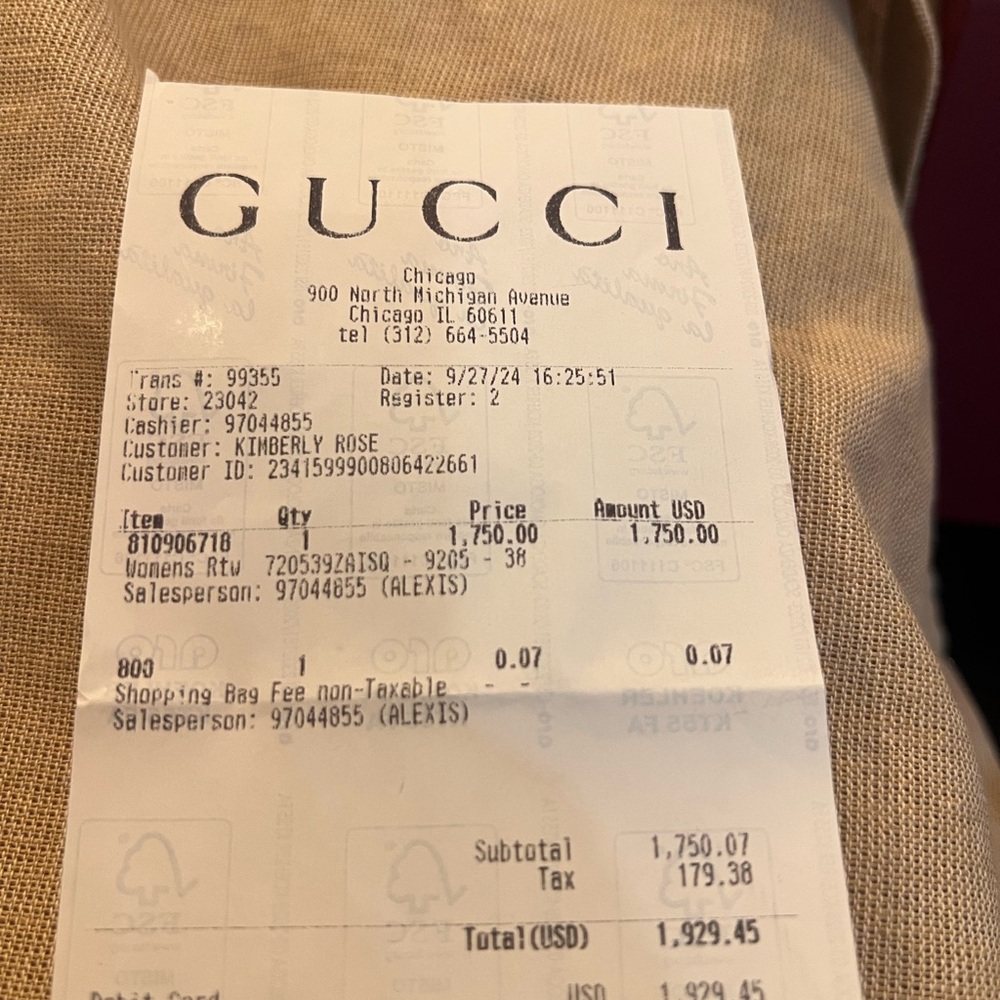 AUTHENTIC GUCCI Beige Patterned Shirt - image 10